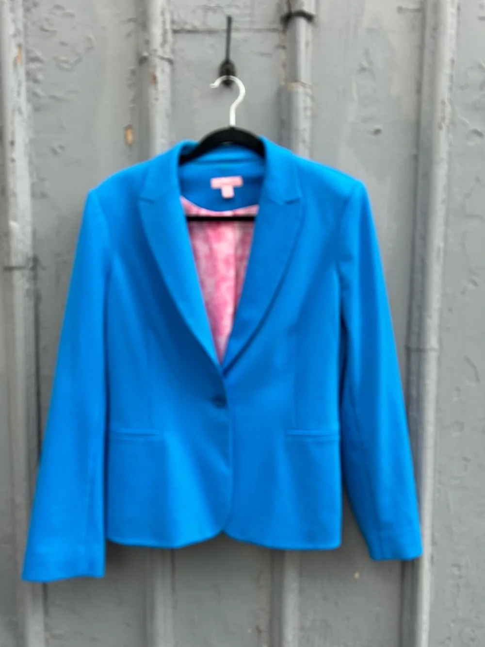 Lilly Pulitzer Vibrant Blue Blazer, Large - Picture 2 of 10